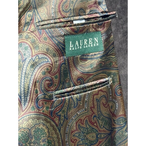 Ralph Lauren 2 Button Brown Thin Line Corduroy Blazer Sports Coat size 44 - Picture 4 of 7